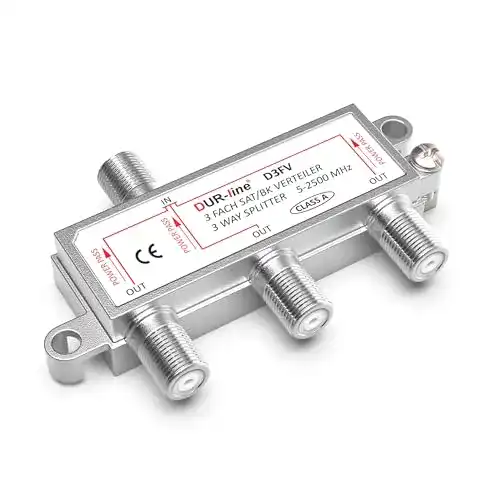 Sat-Verteiler Dur-Line für Satelliten- und Kabelanlagen – 3-Fach Splitter