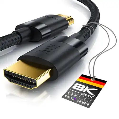 HDMI 2.1 Kabel von CSL, 8K/4K, 4 Meter Länge