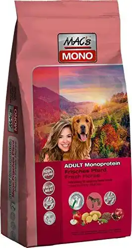 Hundefutter mit Pferd und Süßkartoffel von MAC’s, 1er Pack