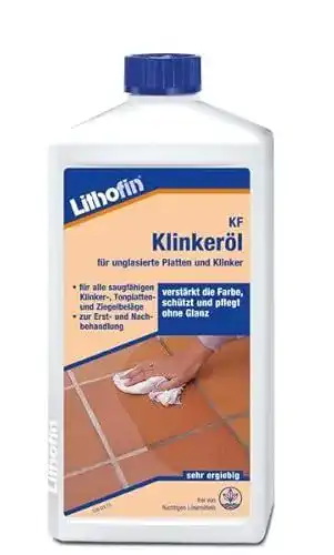 Lithofin KF Klinkeröl 1 l – Gebrauchsfertig und ohne Glanz