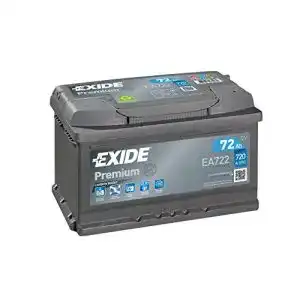 Autobatterie 72 Ah Exide EA722 mit 720A für verschiedene Fahrzeugmodelle