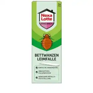 Bettwanzenfalle Nexa Lotte Leimfalle, 2 Stück zur Bekämpfung von Bettwanzen