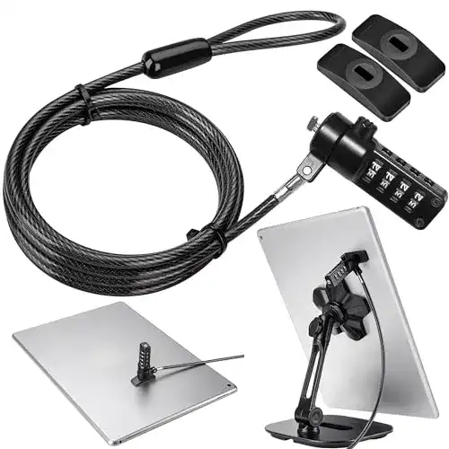 Laptopschloss Abovetek iPad Lock Sicherheitskabel mit Klebeplättchen