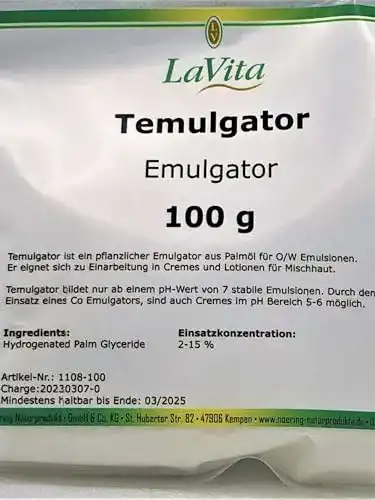 Emulgatoren Lavita Temulgator 100g – pflanzlicher Emulgator