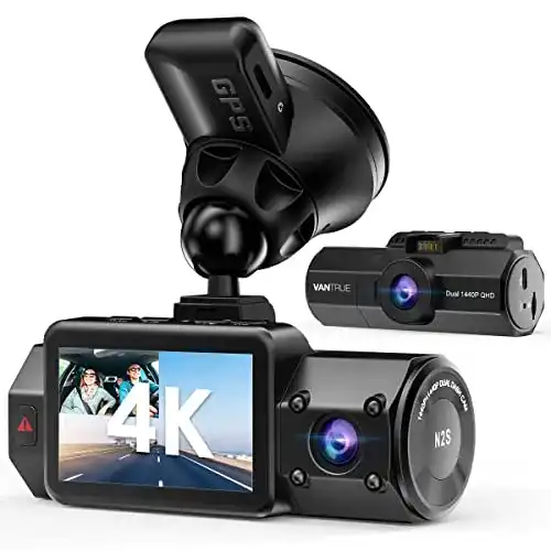 VANTRUE N2S 4K Dashcam mit Dual 1440P Auflösung für Autos