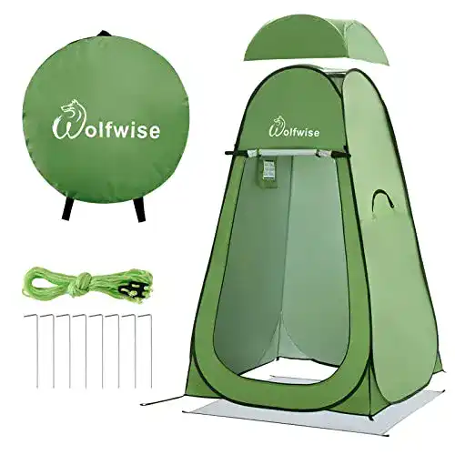 Duschzelt Wolfwise Pop-up Umkleidezelt für Camping und Freizeit