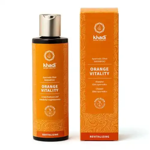 Khadi Orange Vitality Ayurvedisches Shampoo für Vitalität und Volumen