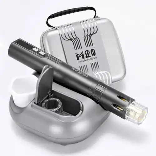 Microneedling Pen P-Beauty M20 Hydra mit Lichttherapie und Serumzufuhr