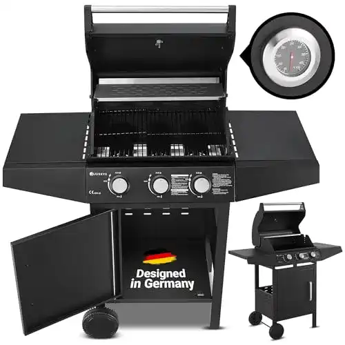 Gasgrill bis 400 Euro Juskys BBQ Gasgrill Louisiana mit 3 Brennern