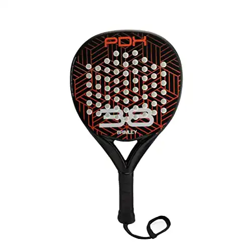 Padel-Schläger Brimley PDX38 aus Carbon mit Tragetasche