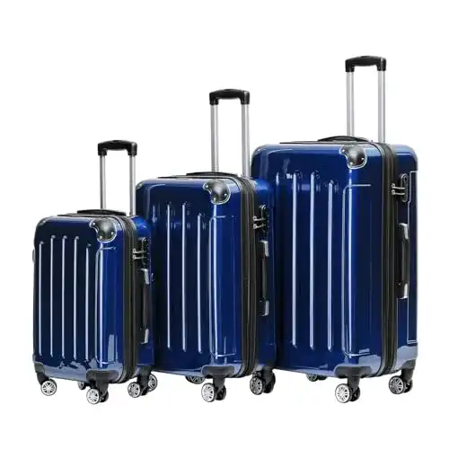 Koffer Set Beibye, 3-teiliges Hartschalen-Kofferset für Reisen
