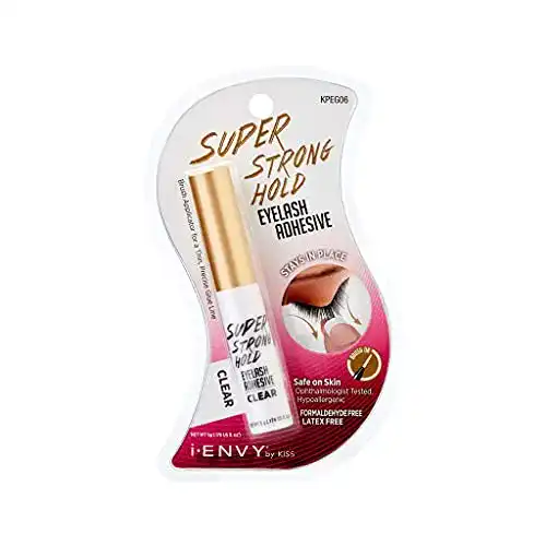 Wimpernkleber Kiss Envy, transparenter Kleber mit extrastarkem Halt, 5 g