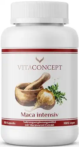 Maca-Kapseln von Vitaconcept für Anti-Aging und Vitalität