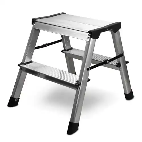 Wohnwagen Trittstufe Siwitec Aluminium Trittleiter 2 Stufen Klapptritt