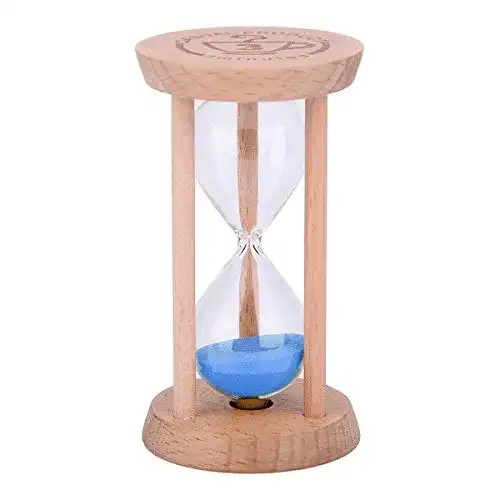 Mini Sanduhr Weiye aus Holz Timer für Zuhause und Restaurant