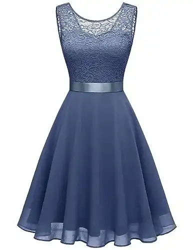 Abendkleid Berylove Damen Elegant Spitze Cocktailkleider für Gäste