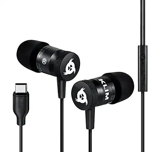Klim Fusion In-Ear USB-C Kopfhörer mit Mikrofon und Memory Foam