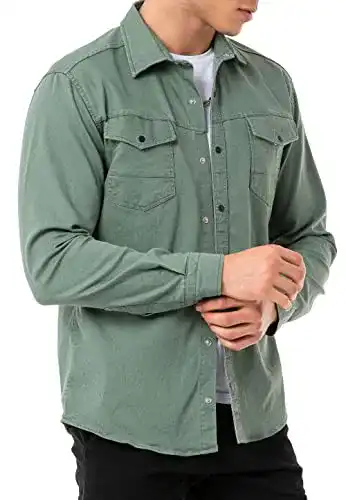 Jeanshemd Herren Redbridge aus Baumwolle im Casual-Stil