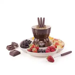 Schokofondue Set Excelsa Soul Kitchen 7-teilig 25 cl creme/braun