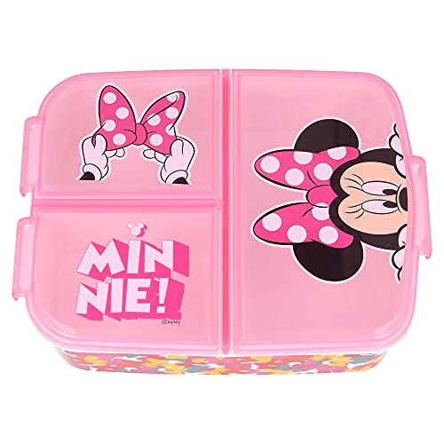 Lunchbox für Kinder mit Minnie Mouse Motiv, Sandwich Box für die Schule