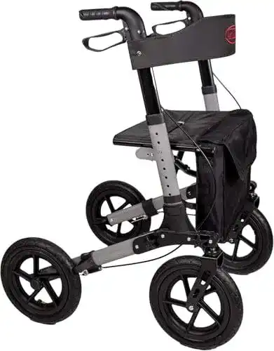 Antar Rollator Reise-Rollator mit Luftbereifung, faltbar für den Transport