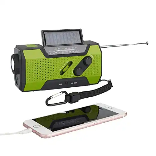 Kurbelradio Tkoofn Solar Radio FM AM – Tragbares Handkurbelradio