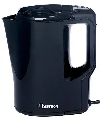 Bestron AWK810 Wasserkocher – Kompakter Reise-Wasserkocher mit 0,9 Liter Kapazität