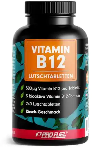 Vitamin B12 Lutschtabletten Profuel 240 Stück mit 500 µg B12