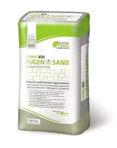 Fugensand Stones Eco 1-20 mm grau 25 kg – Erosionsbeständiger Fugensand