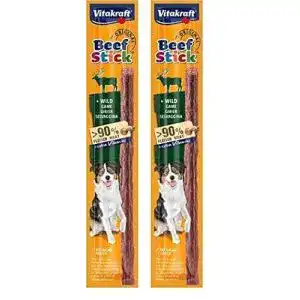 Vitakraft Hundefutter Beef Stick mit Wild und hohem Fleischanteil