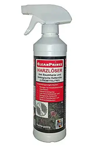 CleanPrince Harzlöser – Universeller Baumharz-Entferner für verschiedene Anwendungen