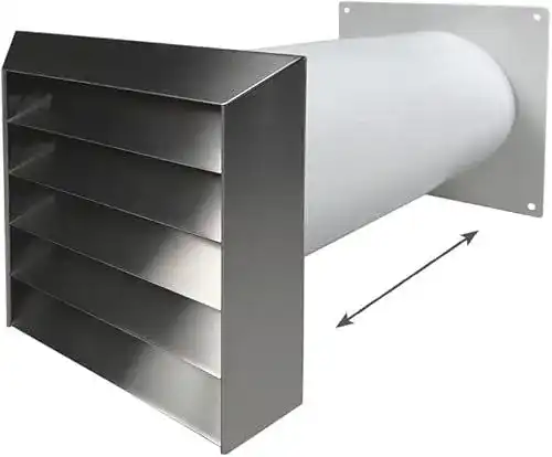 Mauerkasten easytec Edelstahl 150 mm mit Teleskoprohr
