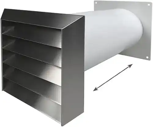 Mauerkasten easytec Edelstahl 150 mm mit Teleskoprohr