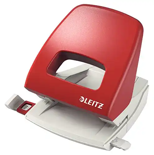 Locher Leitz Büro aus Metall für 25 Blatt mit Anschlagschiene
