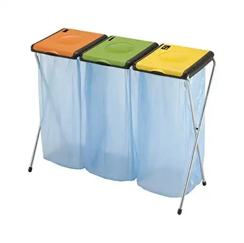 Müllsackständer Vileda Nature 3 mit 6 Einheiten in orange, grün, gelb