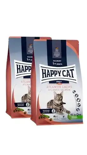 Happy Cat Culinary Adult Atlantik Lachs M – Katzenfutter für ausgewachsene Katzen