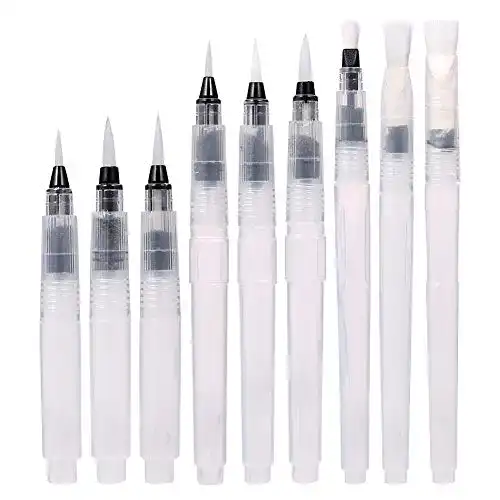 Wassertankpinsel Set mit 18 Wasserpinseln für Aquarell