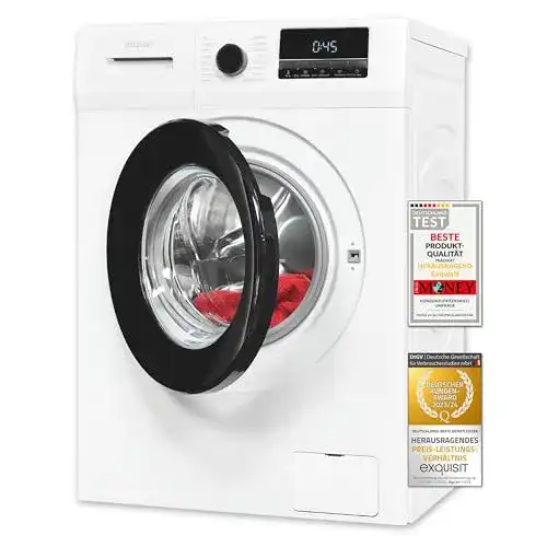 Exquisit Waschmaschine WA8014-340A mit 8 kg Fassungsvermögen in Weiß