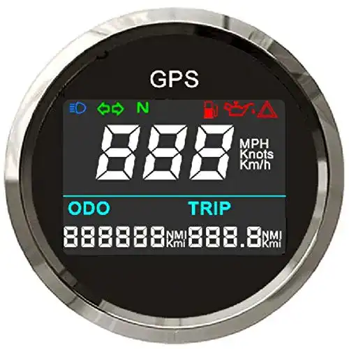 Digitaltacho für Motorräder – ELING GPS Tachometer mit einstellbaren Funktionen