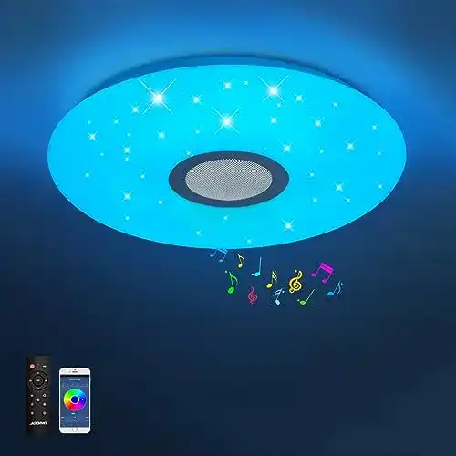 LED-Deckenleuchte mit Lautsprecher JDONG Dimmbar und App-gesteuert