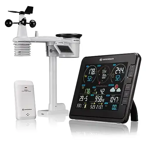 Wetterstation WLAN Bresser Funk mit Außensensor 7-in-1