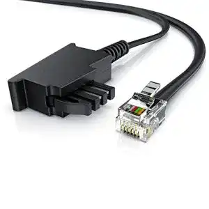 Telefonkabel CSL 10m TAE-F Stecker auf RJ11 Stecker