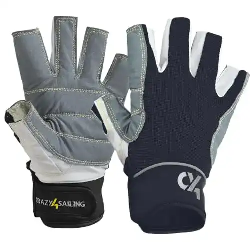 Segelhandschuhe crazy4sailing Unisex Racing mit 5 Finger-frei