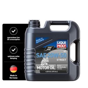 Motoröl 20W50 Liqui Moly Motorbike 4T 20W-50 Street 4L für Motorräder