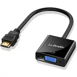 VGA zu HDMI Adapter für 1080P Computer, Laptop, Projektor und Monitor