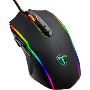 Footreal RGB Gaming Maus mit Vollion Technologie für präzises Spielen