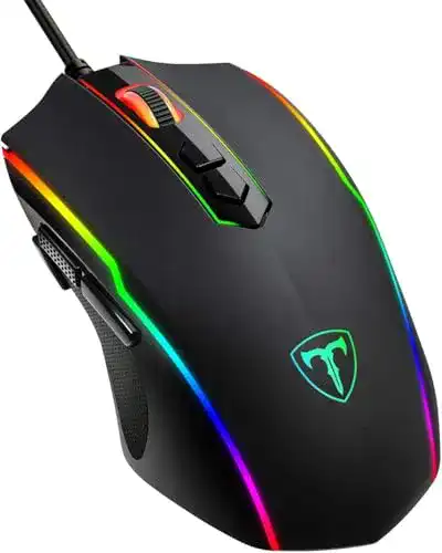 Footreal RGB Gaming Maus mit Vollion Technologie für präzises Spielen