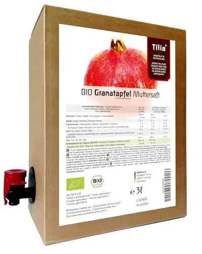 BIO Granatapfelsaft 100% von naturi.me – Muttersaft aus Granatäpfeln
