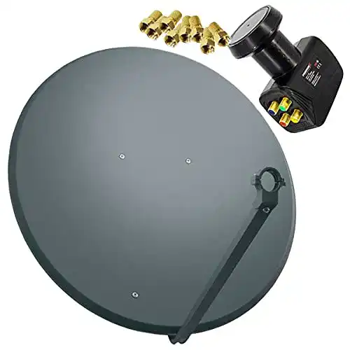Satellitenschüssel 100 cm PremiumX für bis zu 4 Teilnehmer