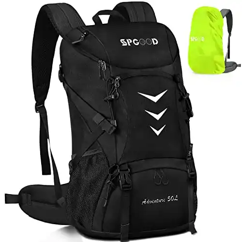 Rucksack 40 Liter von SPGOOD Wanderrucksack für Outdoor-Aktivitäten